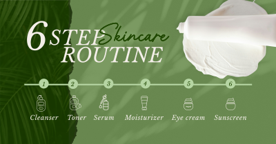 6-Step Skincare Routine Facebook ad Image Preview