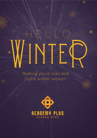 Cozy Winter Greeting Poster Image Preview