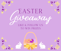 Easter Bunny Giveaway Facebook Post Design