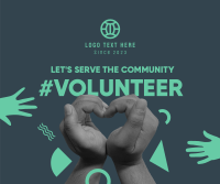 All Hands Community Volunteer Facebook Post Design