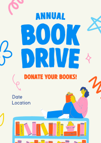 Donate A Book Flyer Design