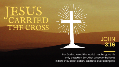 Jesus Cross Facebook event cover Image Preview