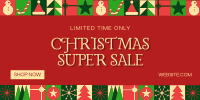 Modern Christmas Sale Twitter post Image Preview