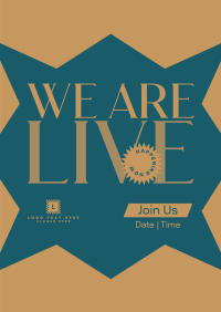 We Are Live Poster Preview