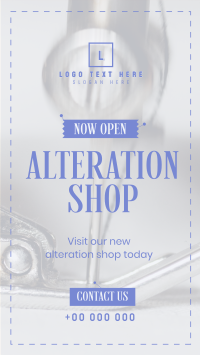 Alteration Shop TikTok Video Design