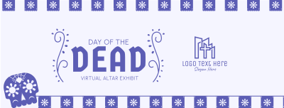 Day of the Dead Skull Facebook cover Image Preview
