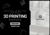 3D Printing Corporate Postcard Image Preview