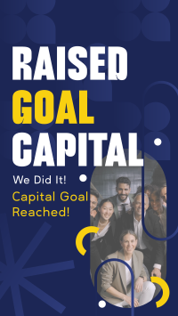 Corporate Capital Goal Achieved TikTok Video Design