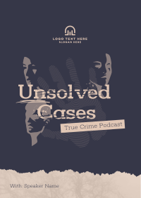 Unsolved Crime Podcast Poster Design