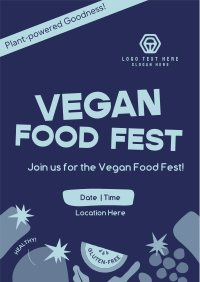 Blocky Vegan Food Fest Flyer Preview