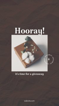 Hooray Gift Box Facebook Story Design