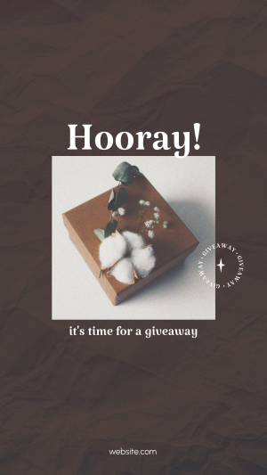 Hooray Gift Box Facebook story Image Preview