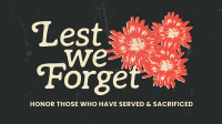 Service and Sacrifice Facebook Event Cover Design