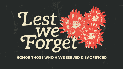 Service and Sacrifice Facebook event cover Image Preview