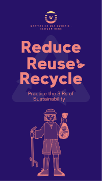 Triple Rs of Sustainability Instagram Story Design