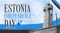 Minimal Estonia Day Facebook event cover Image Preview