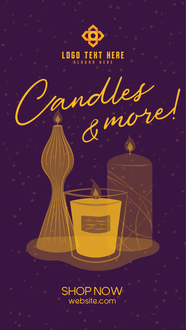 Candles and More Instagram Story Design
