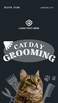 Cat Day Grooming Instagram Reel Image Preview