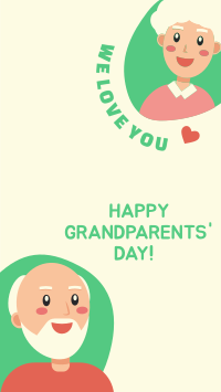 We Love You Grandparents Instagram story Image Preview