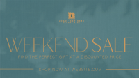 Minimalist Weekend Sale Facebook Event Cover Design