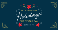 Open On Holidays Facebook Ad Design