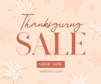 Elegant Thanksgiving Sale Facebook post Image Preview