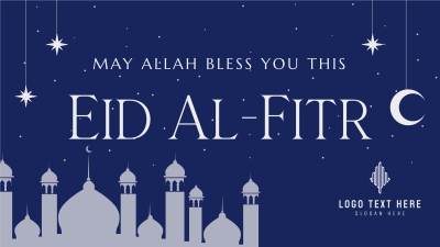 Night Sky Eid Al Fitr Facebook event cover Image Preview