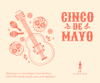 Guitar Cinco De Mayo Facebook Post Image Preview