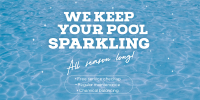 Sparkling Pool Services Twitter Post Design