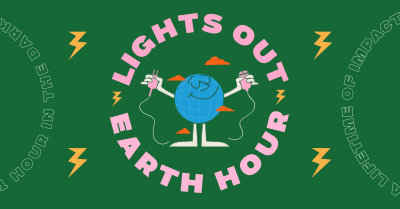 Earth Hour Lights Out Facebook ad Image Preview