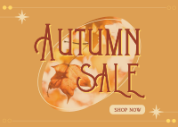 Shop Autumn Sale Postcard Design