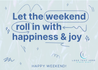 Weekend Joy Postcard Image Preview