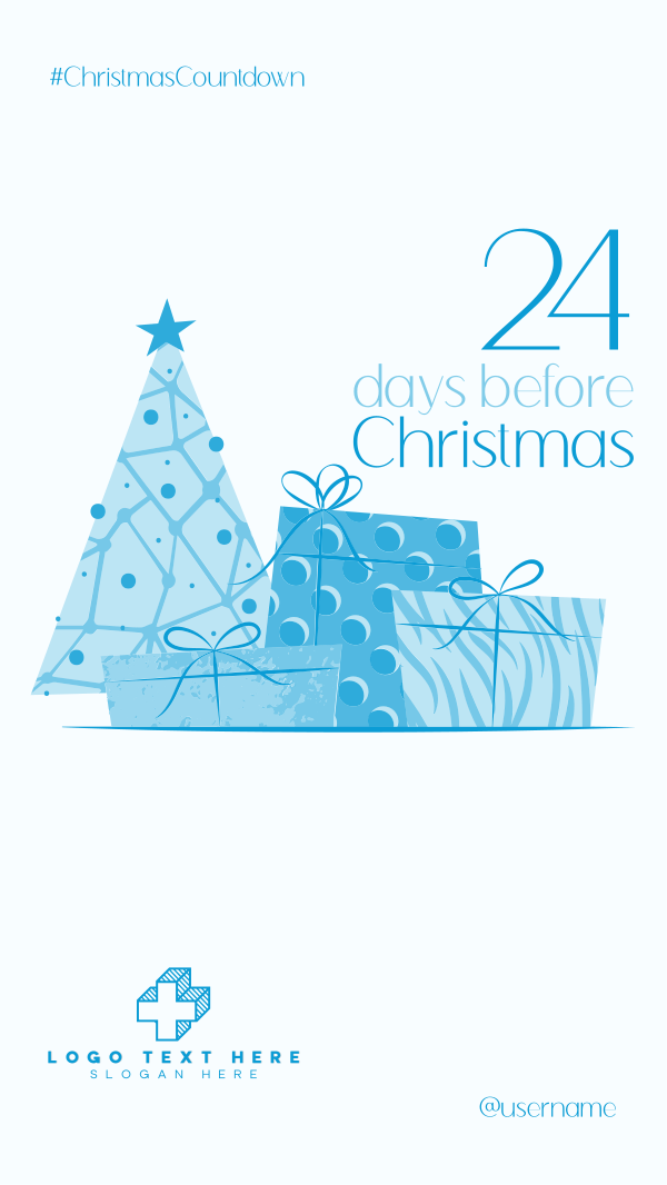 Fancy Christmas Countdown Facebook Story Design