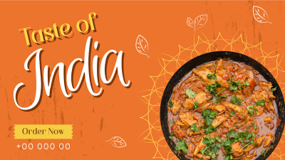 Taste of India Facebook event cover Image Preview