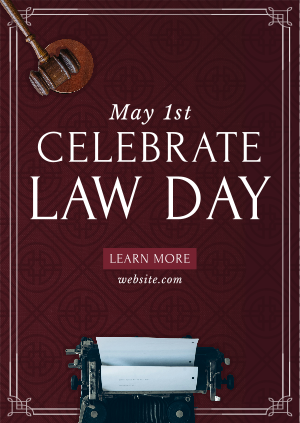 Typewriter Mallet Legal Poster Image Preview