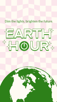 Earth Hour Retro YouTube short Image Preview