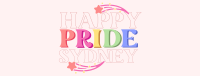 Happy Pride Text Facebook cover Image Preview