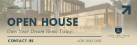 Modern Open House Today Twitter Header Design