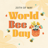 Happy Bee Day Instagram post Image Preview