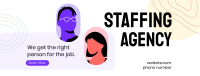 Staffing Agency Booking Facebook cover Image Preview