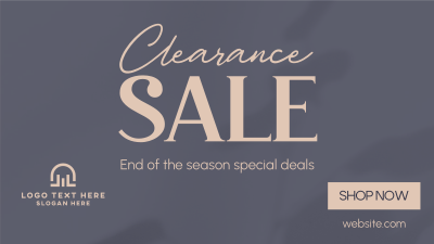 Minimalist Clearance Sale Facebook event cover Image Preview