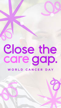 Swirls and Dots World Cancer Day Facebook story Image Preview