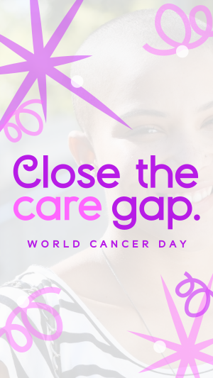 Swirls and Dots World Cancer Day Facebook story Image Preview