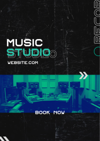 Music Studio Poster Design