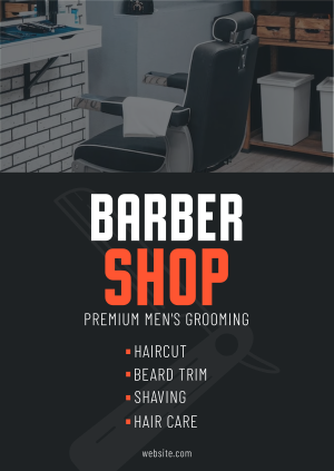 Premium Grooming Poster Image Preview