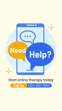 Online Therapy Consultation TikTok video Image Preview