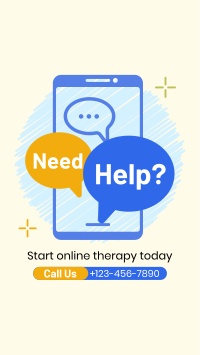 Online Therapy Consultation TikTok Video Image Preview