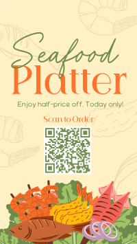 Seafood Platter Sale YouTube Short Design