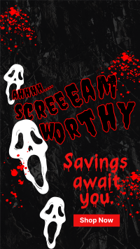Scream Worthy Discount YouTube short Image Preview