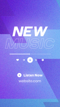 Bright New Music Announcement YouTube Short Design